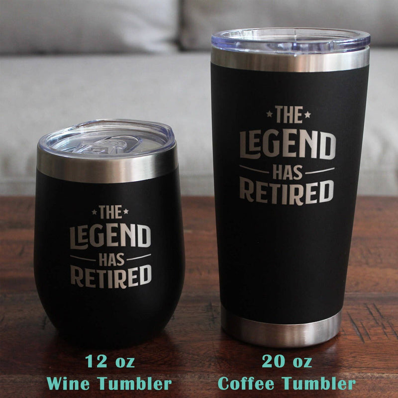 Legend Has Retired Pint Glass for Beer - Retirement Gifts