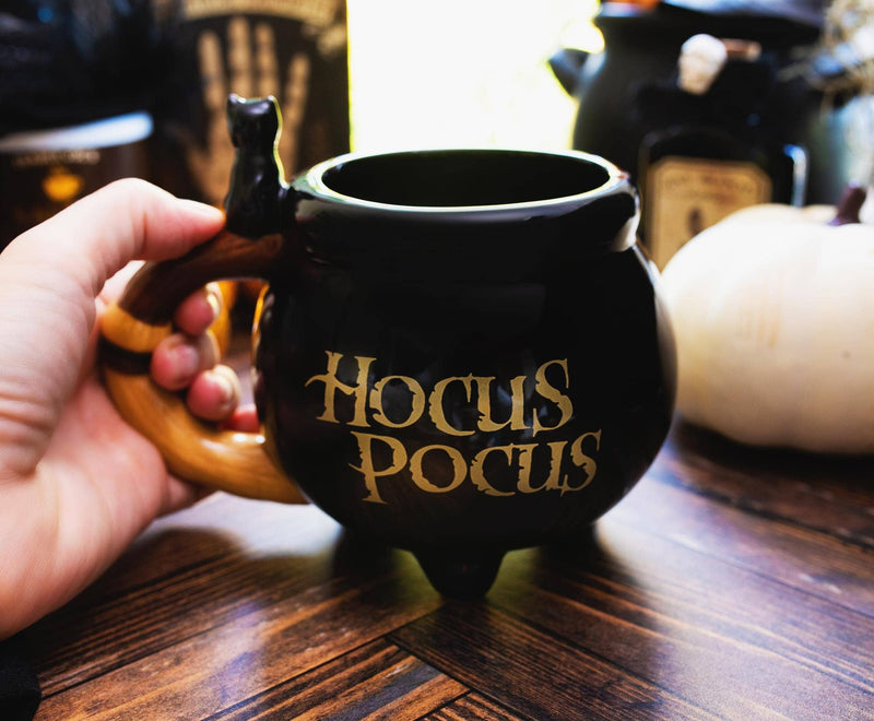 Hocus Pocus Sisters Cauldron Sculpted Ceramic Mug