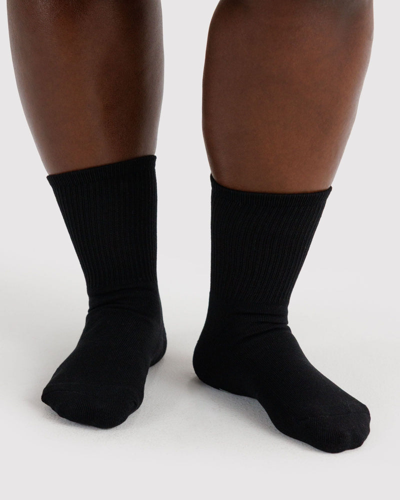 Ribbed Sock Black