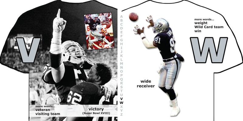 Las Vegas Raiders ABC - Kids Book for Learning Alphabet