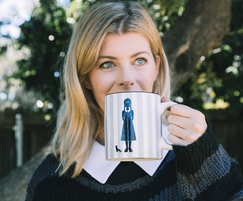 Wednesday Wear Black 20oz White Ceramic Mug