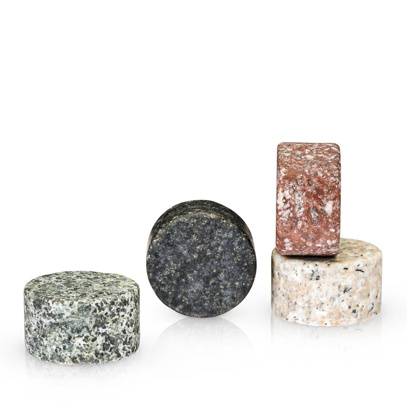 Glacier Rocks® Multicolor Granite Chilling Stones Set of 4