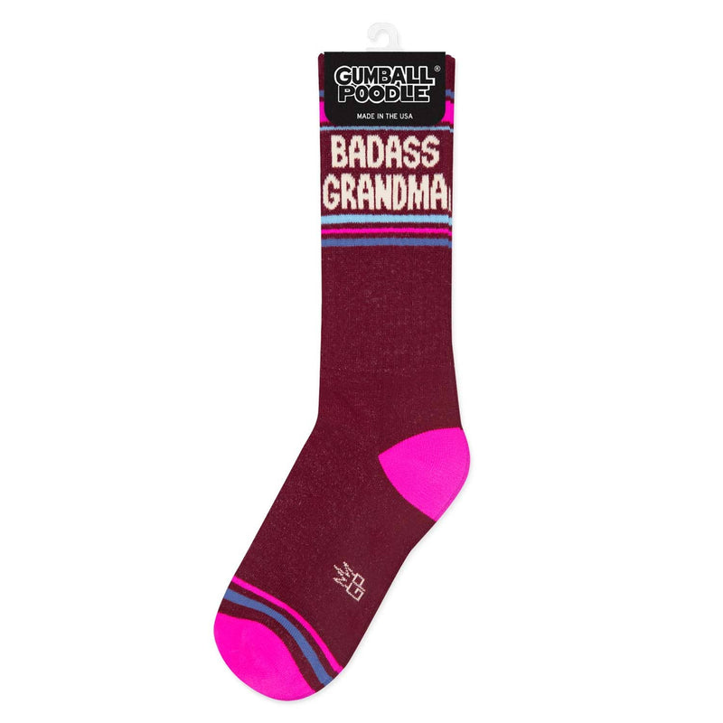Badass Grandma Gym Crew Socks
