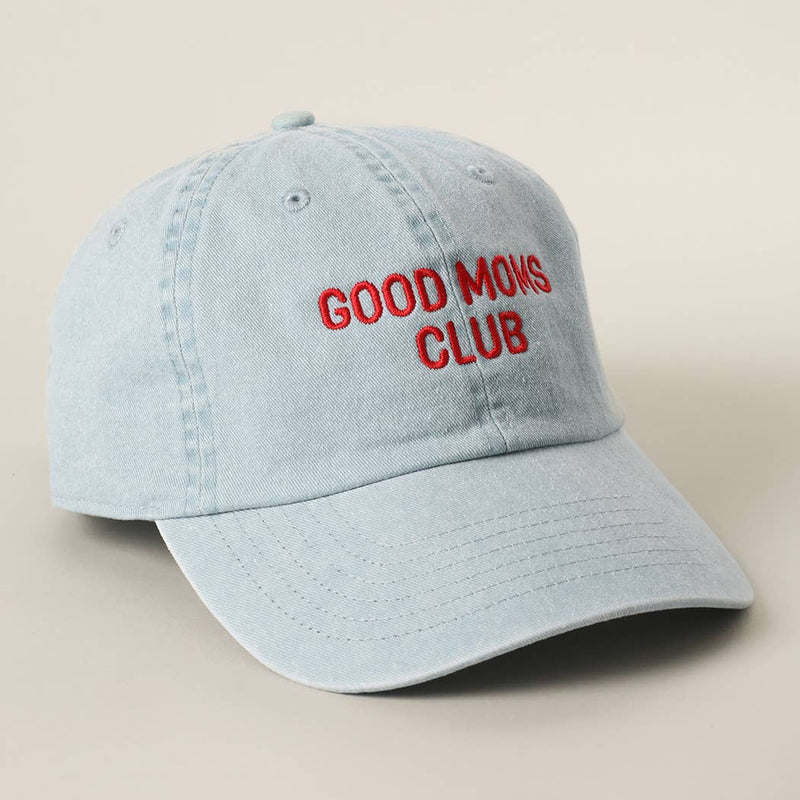 GOOD MOMS CLUB Embroidered Cotton Baseball Cap
: BLUEMINT