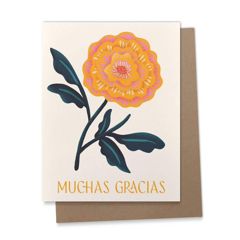 Muchas Gracias Spanish Greeting Card