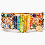 CAPE DIABLO JEWELRY Chakra Love Rainbow Wrap Bracelet