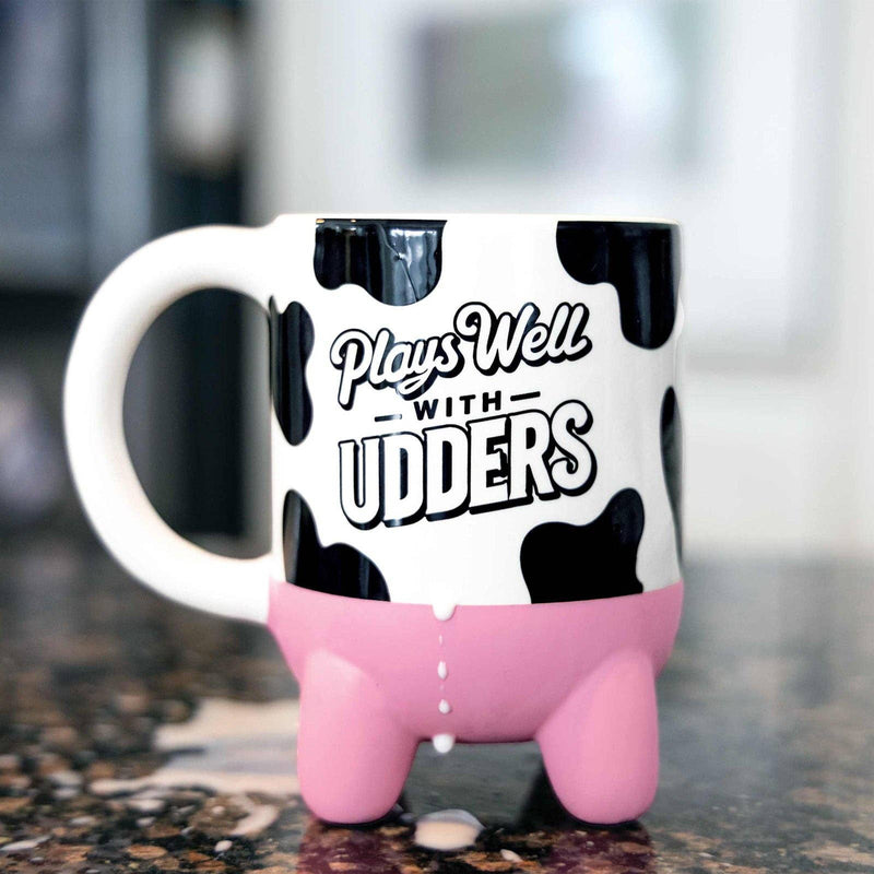 Plays Well with Udders Mug – The Mug That’s So Dairy Good, It’s Ridiculous! 🐄☕