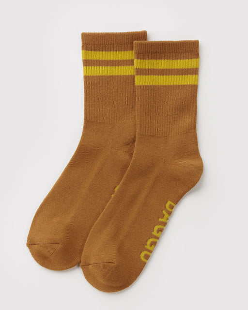 Ribbed Sock - Toffee Stripe