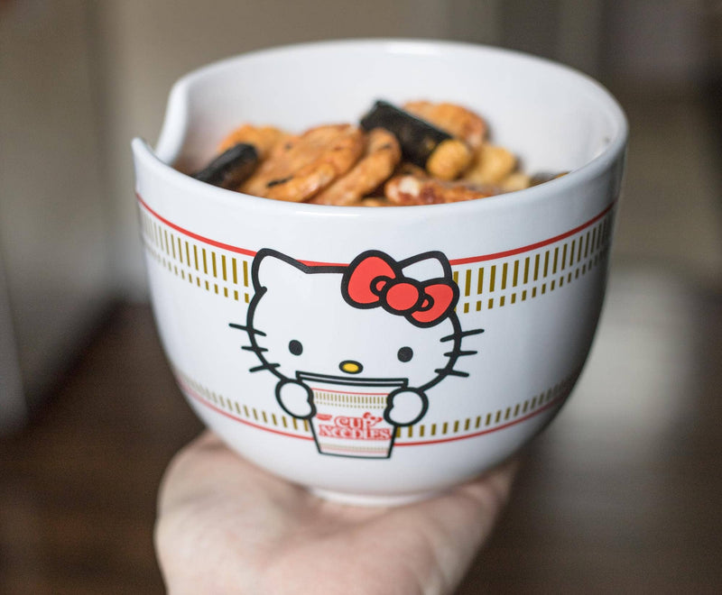 Hello Kitty Cup Noodles Ramen Bowl w/ Chopsticks