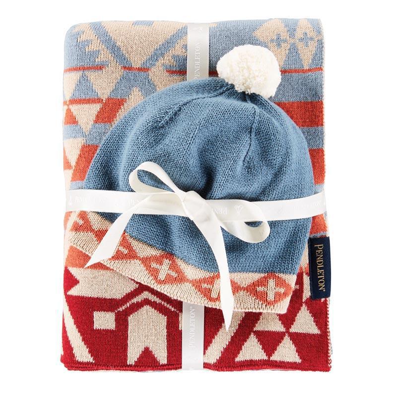 Knit Baby Blanket With Beanie | Canyonlands