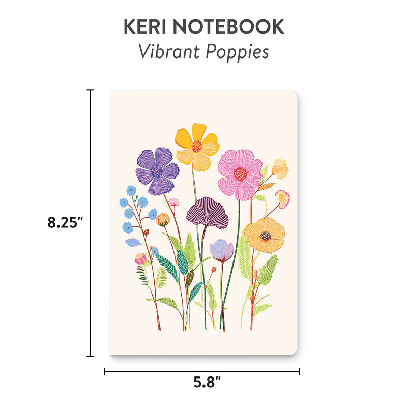 Vibrant Poppies Keri Notebook
