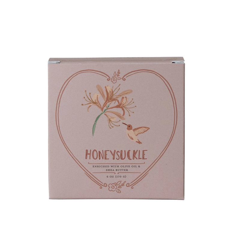 Honeysuckle Scented Olive Oil & Shea Butter Triple Milled Bar Soap