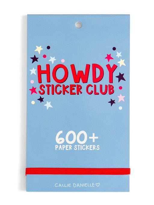 Howdy Sticker Club western-inspired sticker book by Callie Danielle