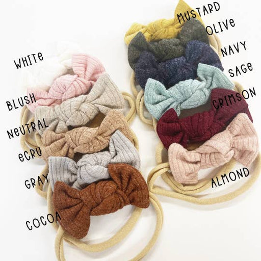 Ribbed Knottie Hair Bows - LOCAL FIXTURE