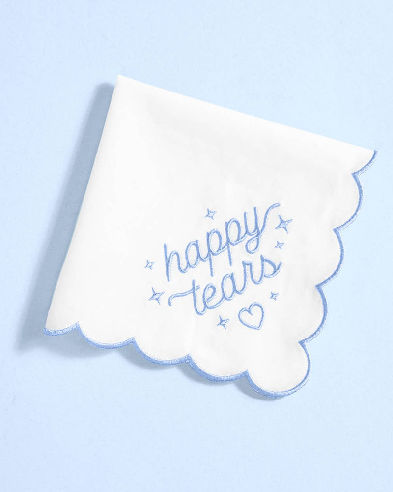 Happy Tears Handkerchief | Something Blue, Engagement, Girly