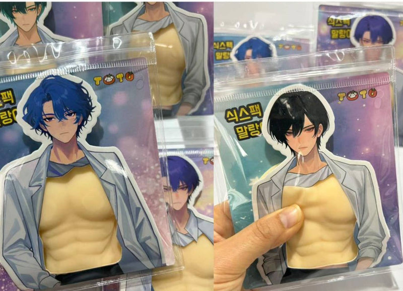 Six-Pack Squishy Stress Toy K-Style Abs Squeeze Fidget