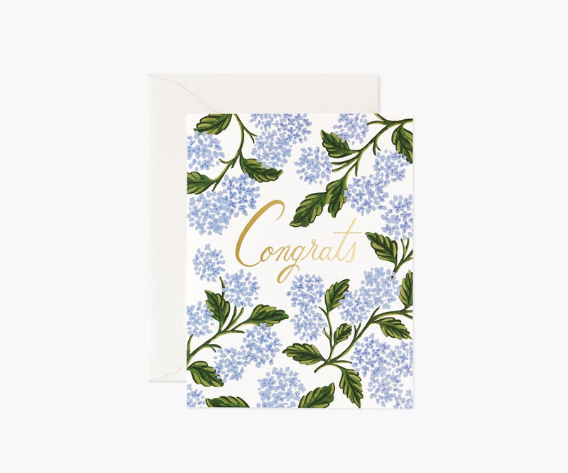 Hydrangea Congrats Greeting Card