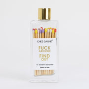 CHEZ GAGNE MATCHES Glass Bottle Matches