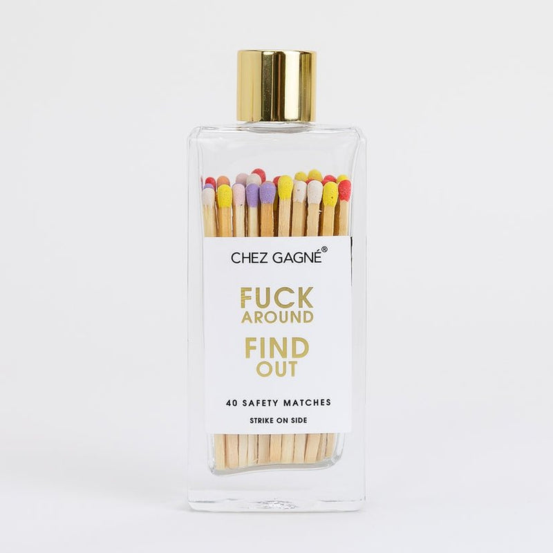 CHEZ GAGNE MATCHES Glass Bottle Matches