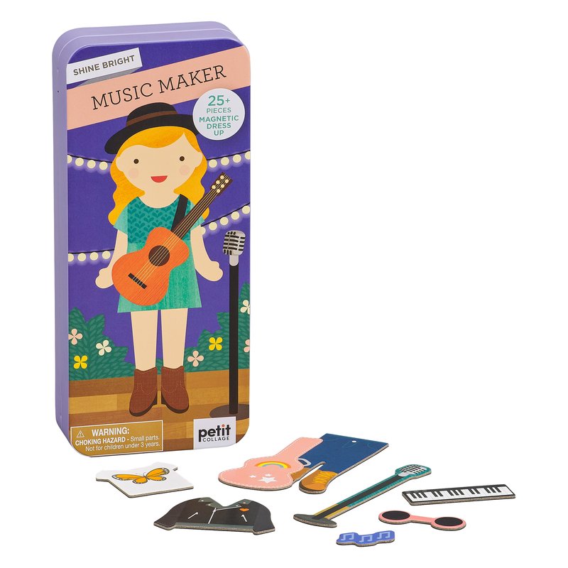 CHRONICLE BOOKS Books Shine Bright Music Maker Magnetic Dress Up