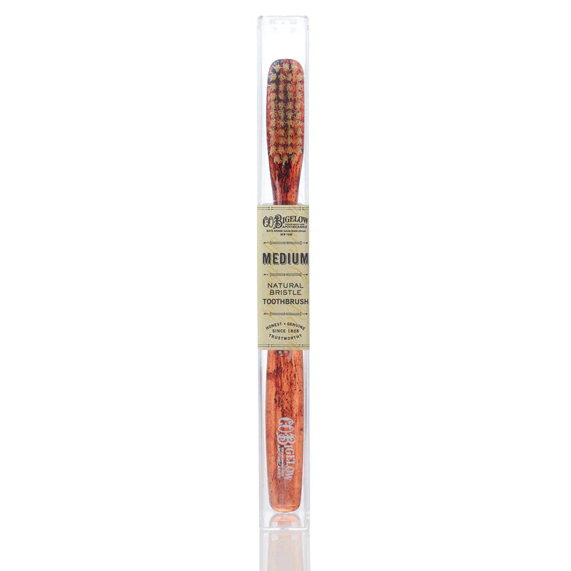 Natural Bristle Toothbrush | Medium Tortoise
