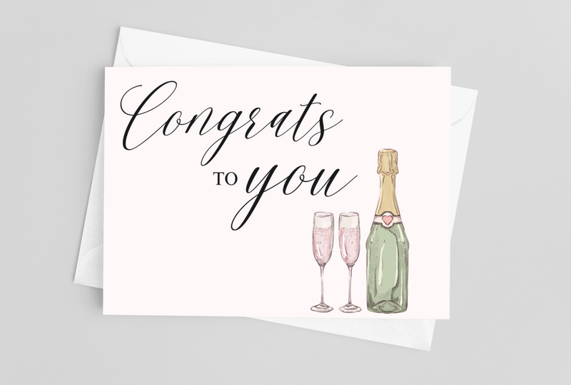 Congrats To You!- Greeting Card