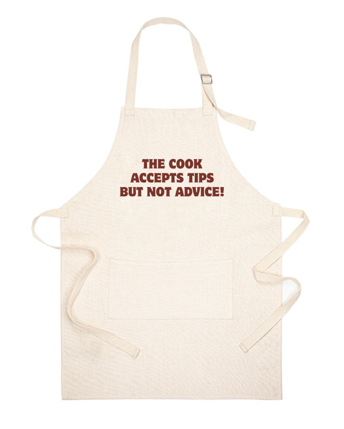 Cook Accepts Tips Apron