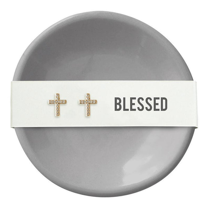 CREATIVE BRANDS JEWELRY BLESSED Fleur Jewelry Earrings & Tray Sets