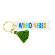 CREATIVE BRANDS Keychain WKND VIBES Acrylic Key Tags
