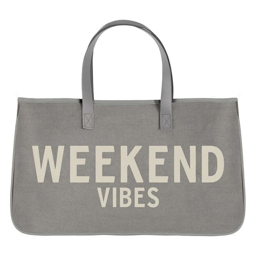CREATIVE BRANDS TOTE BAG Grey Canvas Travel Tote