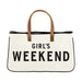 CREATIVE BRANDS TOTE GIRL'S WEEKEND Canvas Travel Totes