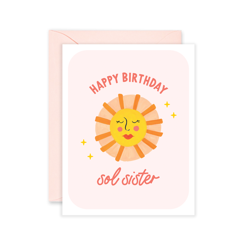 Sol Sister Birthday Greeting Card