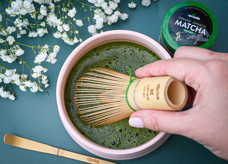 Matcha Whisk & Holder Set | Traditional Handmade Matcha Kit