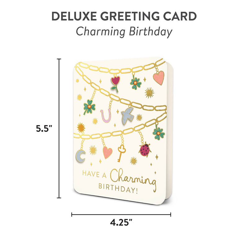 Charming Birthday Deluxe Greeting Card
