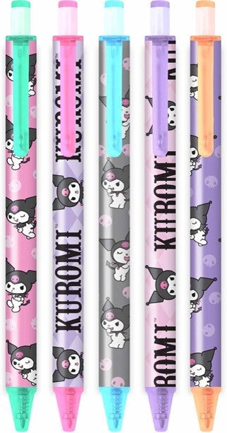 Sanrio Totally Kuromi Soft-Touch Gel Pen Set