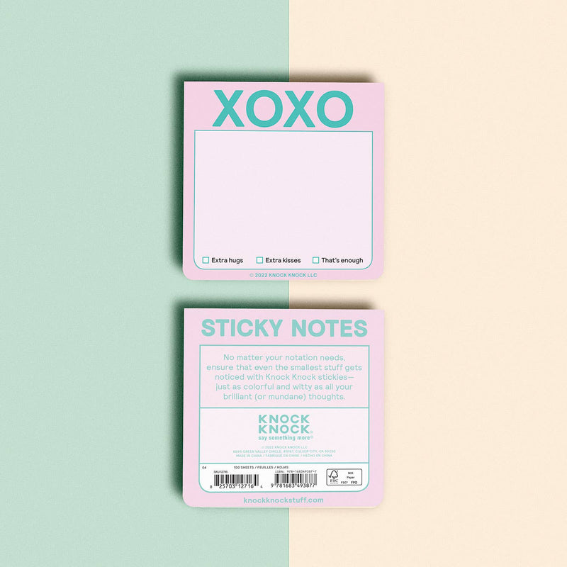 XOXO Sticky Note (Pastel Version)