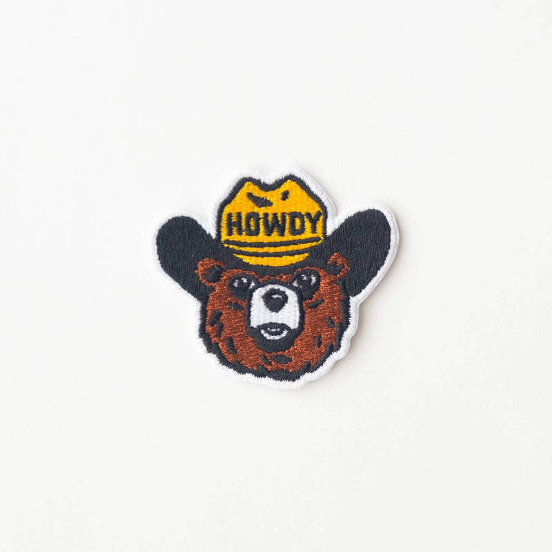 Howdy the Bear Embroidered Iron on Patch: Yes