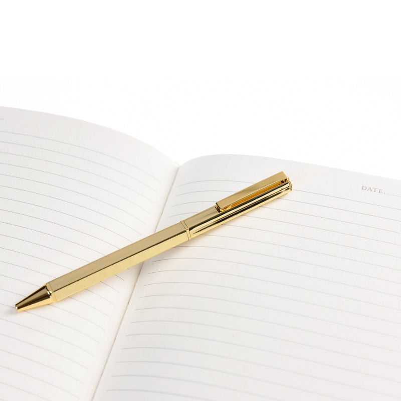 La Petite Presse Bee Fabric-Bound Journal with Pen