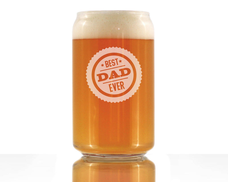 Best Dad Ever Beer Can Pint Glass - Father's Day Gifts