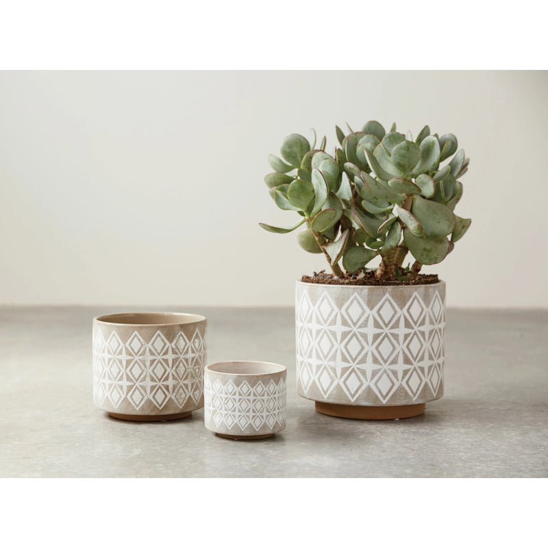 Diamond Pattern Planter