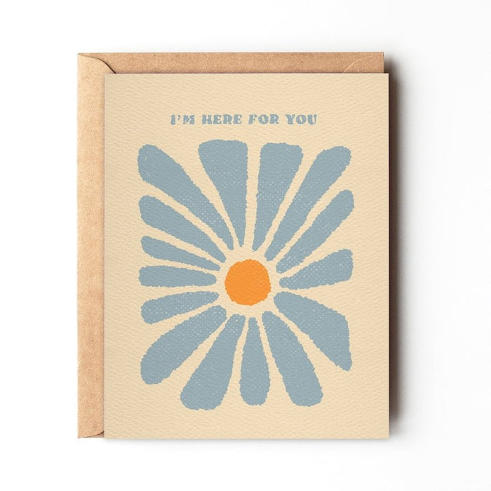 DAYDREAM PRINTS CARDS I'm Here For You | Abstract Flower Sympathy Card