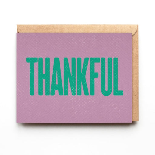 DAYDREAM PRINTS CARDS Thankful | Modern Simple Thanksgiving Card