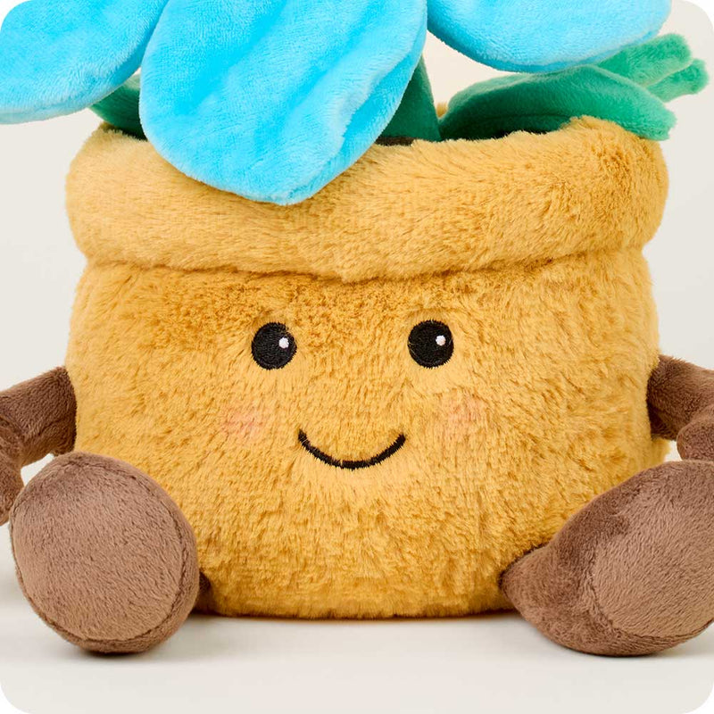 Blue Flower Pot Warmies Plants Great for Floral Shops