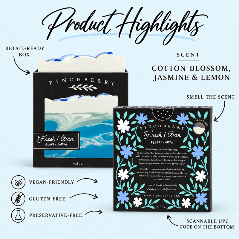 Fresh & Clean Vegan-friendly Gluten-free Boxed Soap