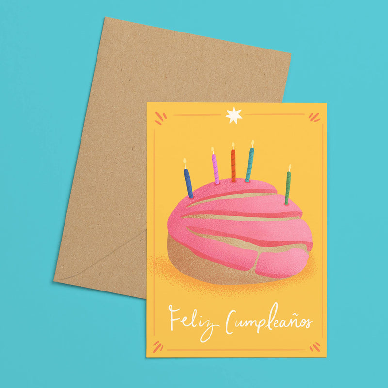 Feliz Cumpleanos Concha Spanish Birthday Greeting Card