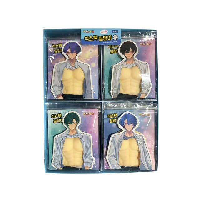 Six-Pack Squishy Stress Toy K-Style Abs Squeeze Fidget
