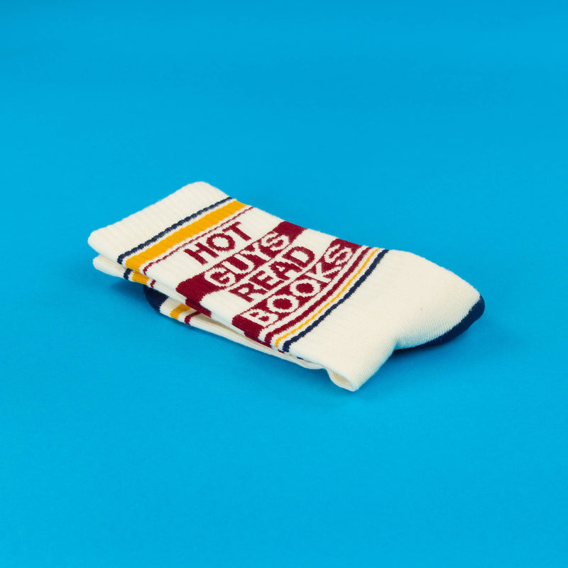 Hot Guys Read Books Gym Crew Socks