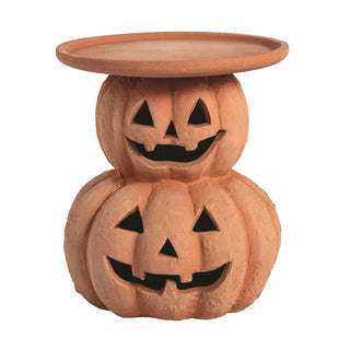 STACKED HALLOWEEN PILLAR HOLDERS