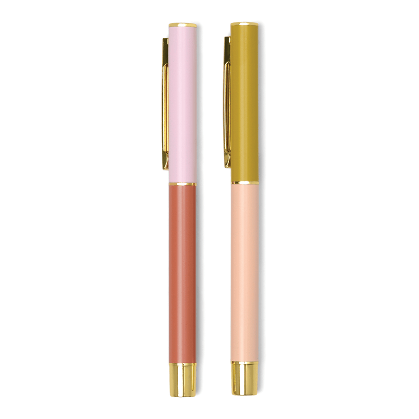 Color Block Pens - Set of 2 | Rosewood + Blush — LOCAL FIXTURE
