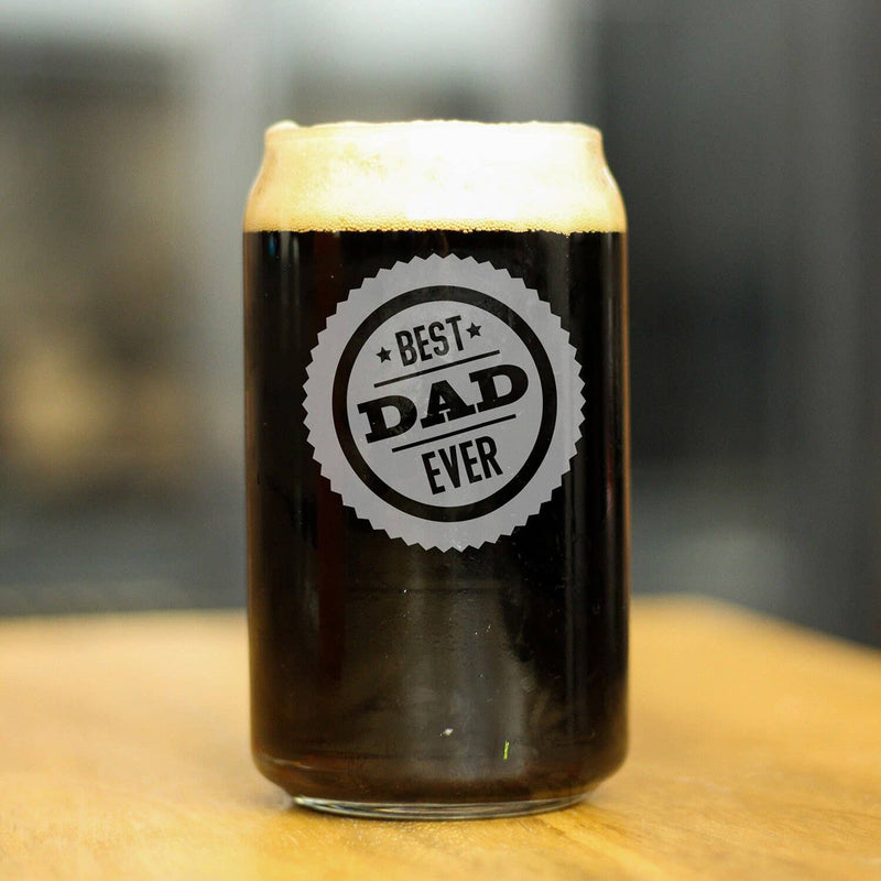 Best Dad Ever Beer Can Pint Glass - Father's Day Gifts